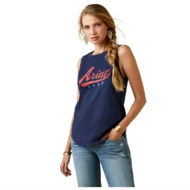 10045089 Ariat Women's Retro Tank Top - Navy Eclipse