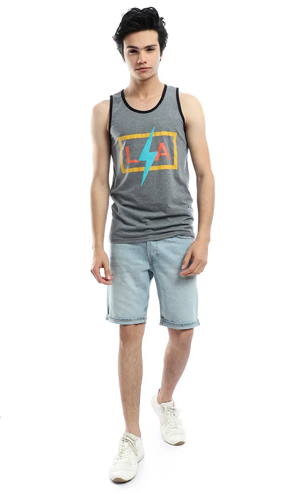 54059 LA Dark Grey Tank Top