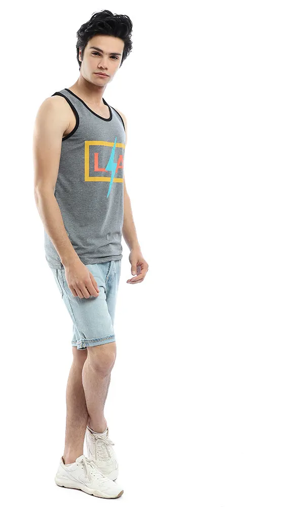 54059 LA Dark Grey Tank Top