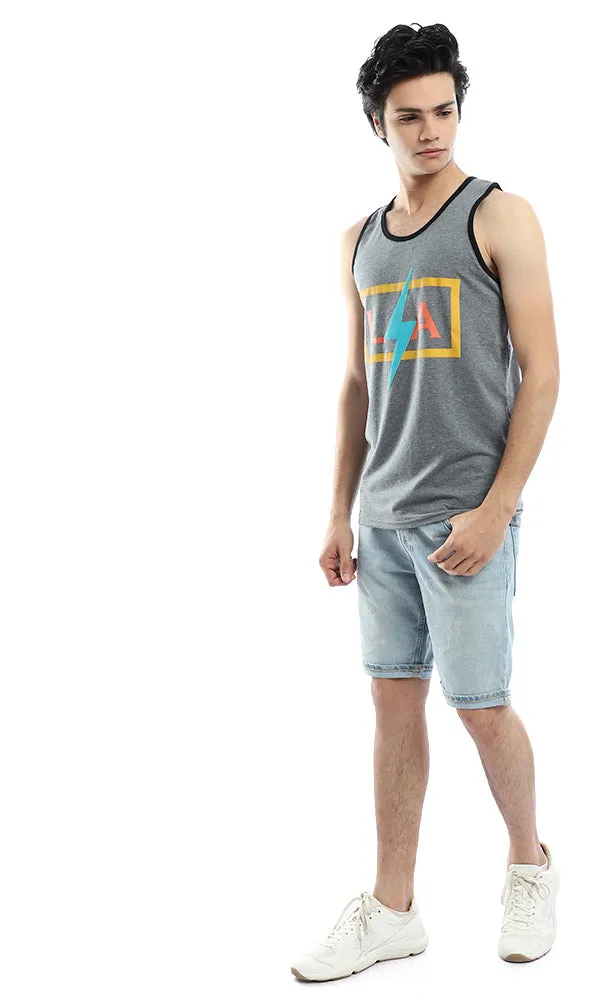 54059 LA Dark Grey Tank Top