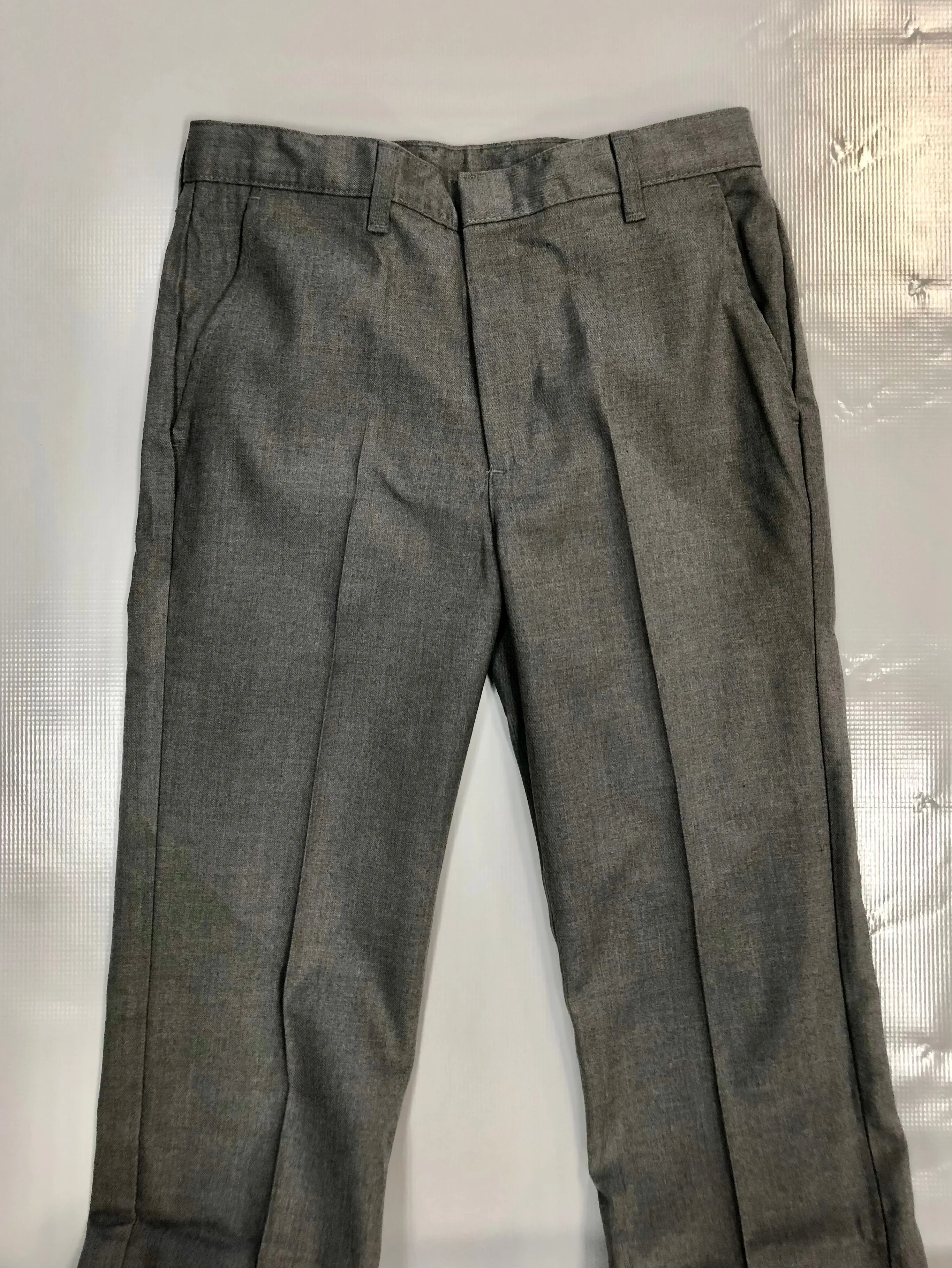 A  TriBlend Flat Front Slacks Grey