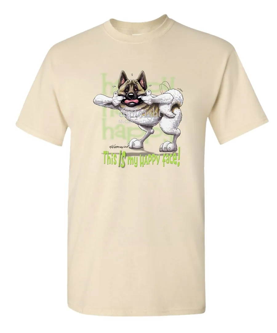 Akita - Who's A Happy Dog - T-Shirt