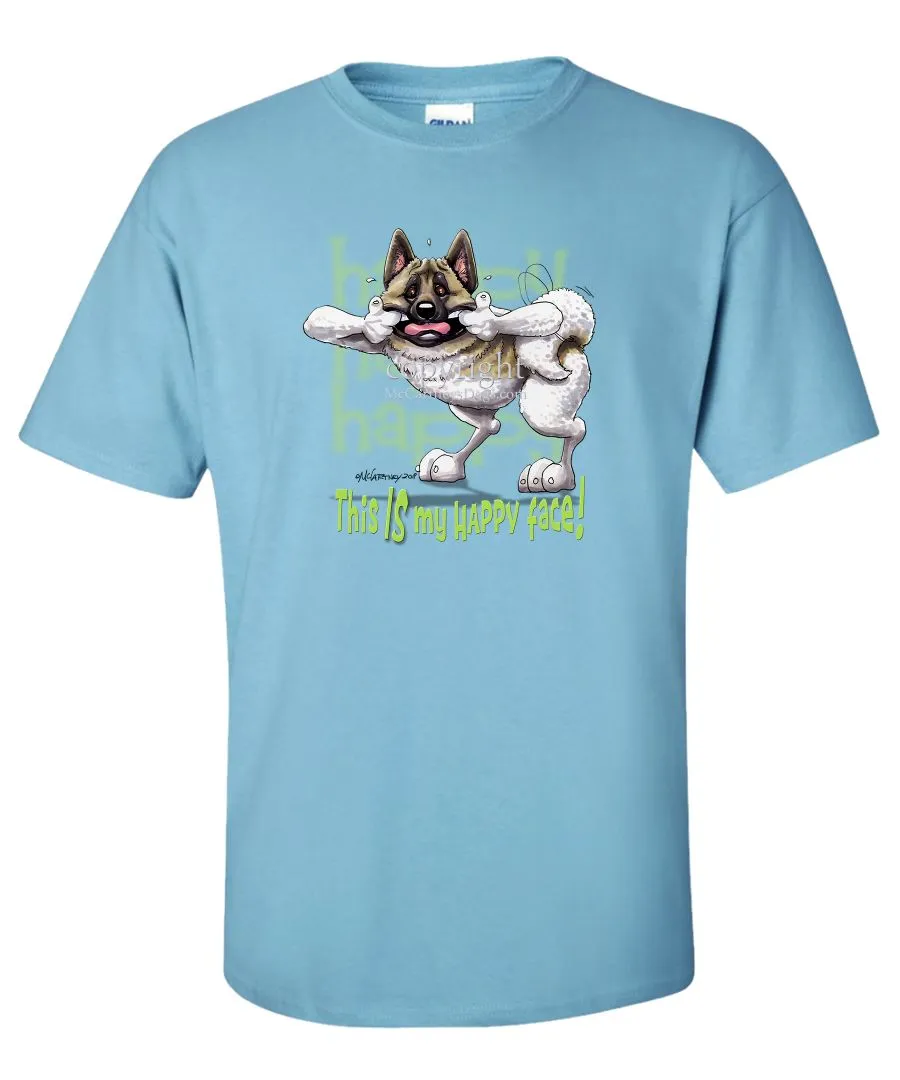 Akita - Who's A Happy Dog - T-Shirt