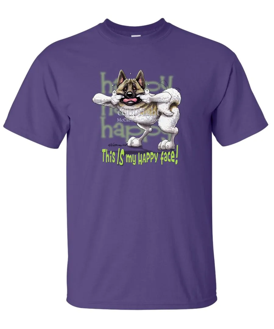 Akita - Who's A Happy Dog - T-Shirt