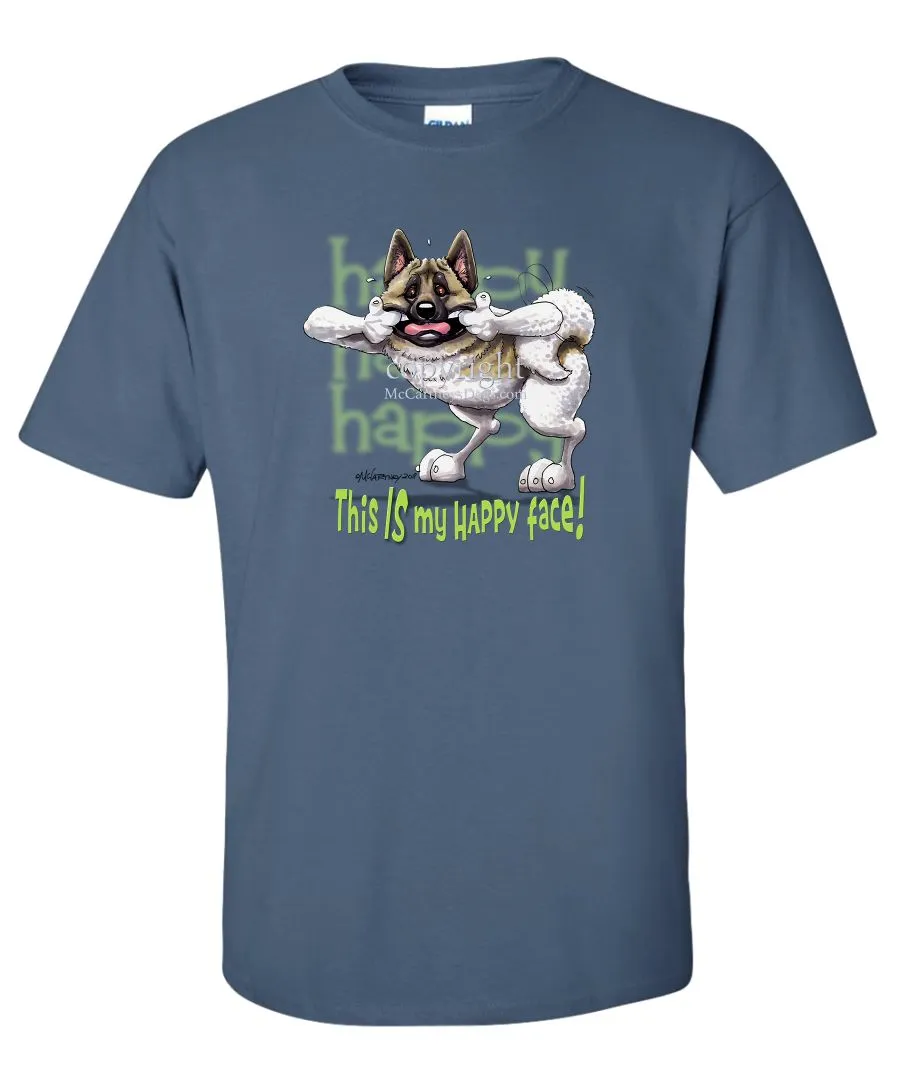 Akita - Who's A Happy Dog - T-Shirt