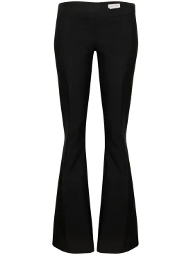 ALEXANDER MCQUEEN Black Flared Trousers for Women - SS23 Collection