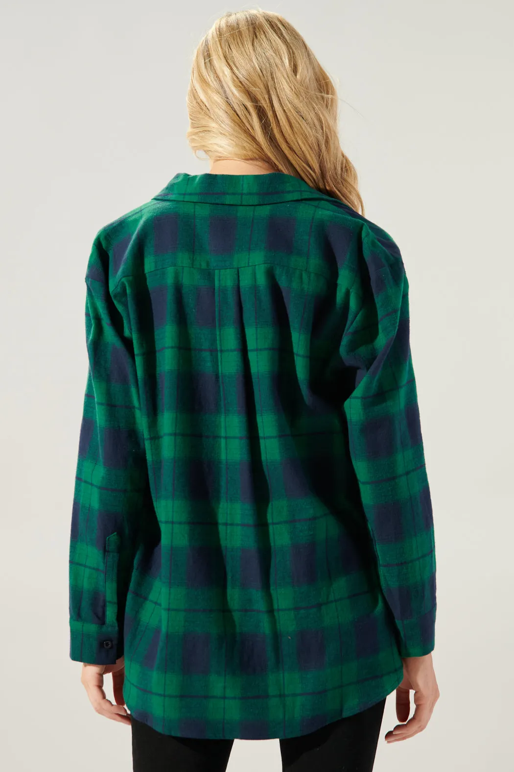 Arlee Plaid Boyfriend Flannel Shirt