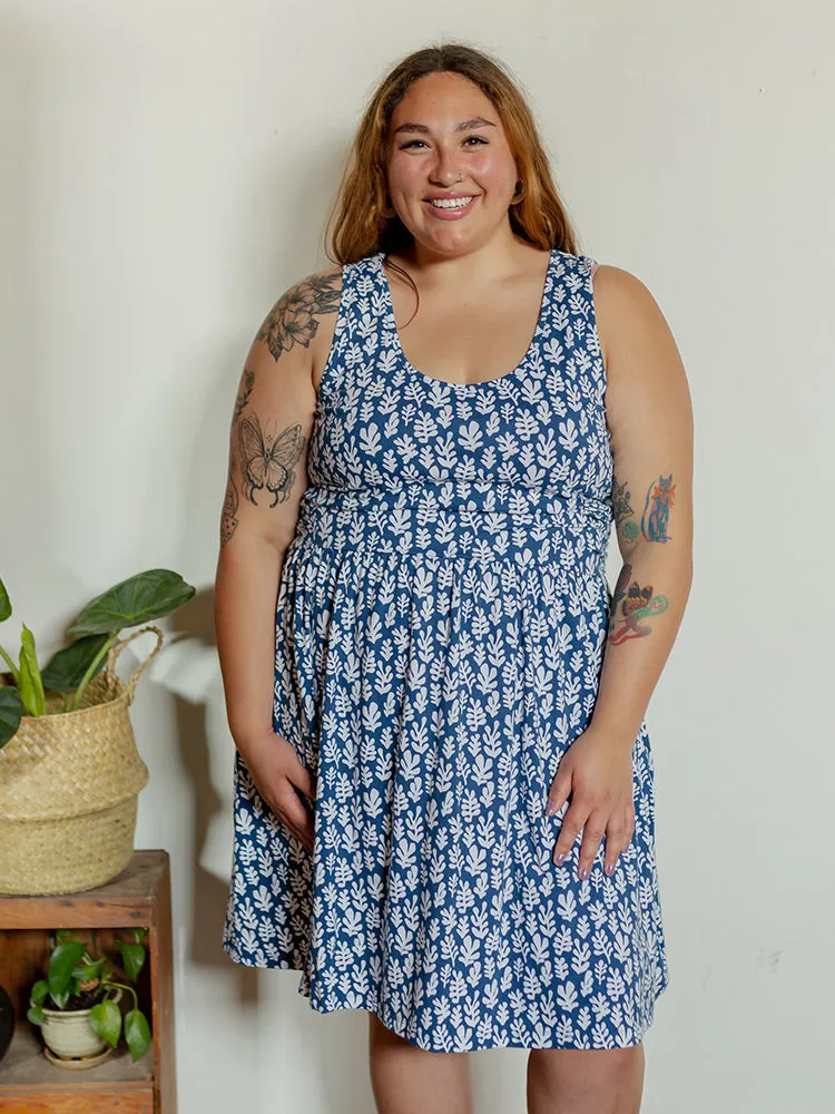 Asheville Plus Size Dress - Mod Reef Blue