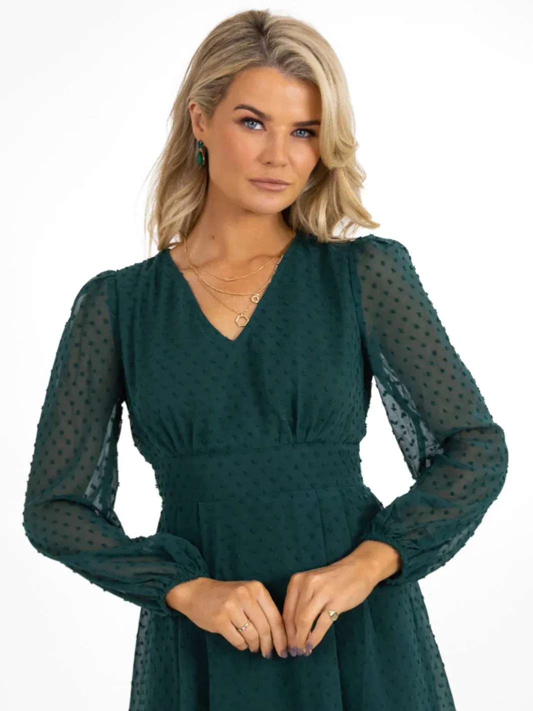 AUDREY MINI DRESS (GREEN)