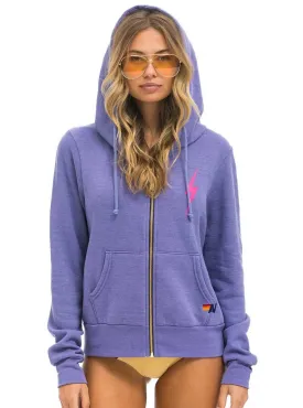 Aviator Nation Women's Bolt 2 Hoodie - Lavender Neon Pink