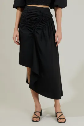 Belen Ruched Midi Skirt