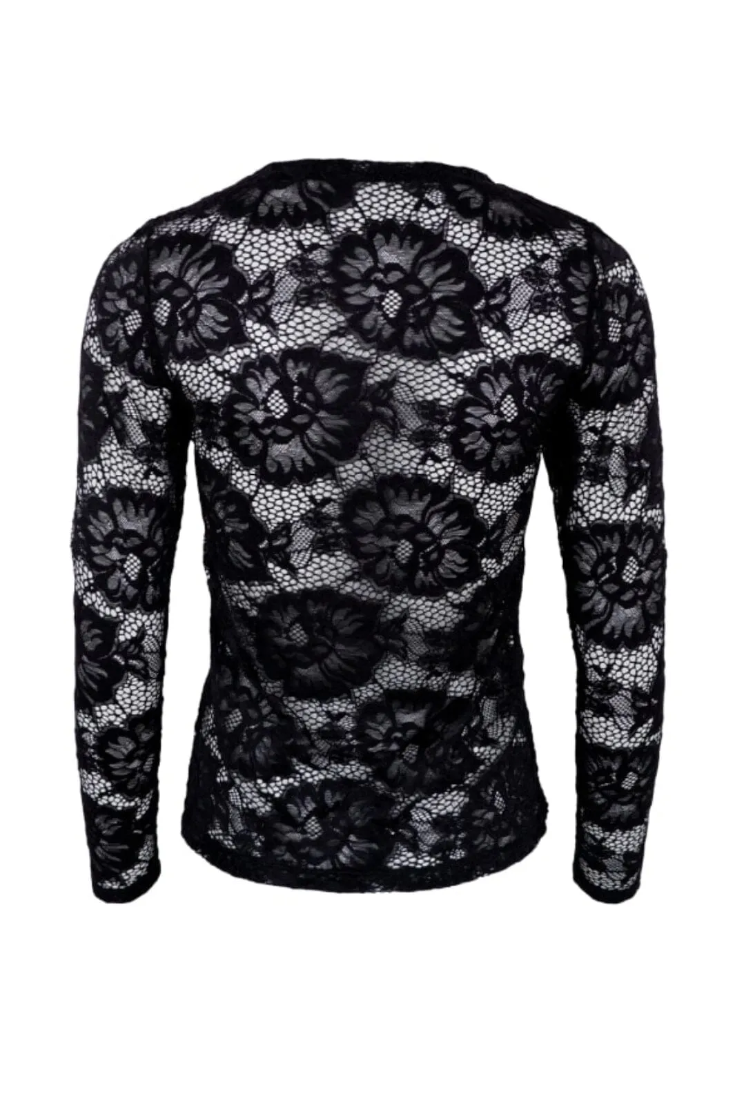 Black Colour - Bcgigi Lace Blouse - Black Flower