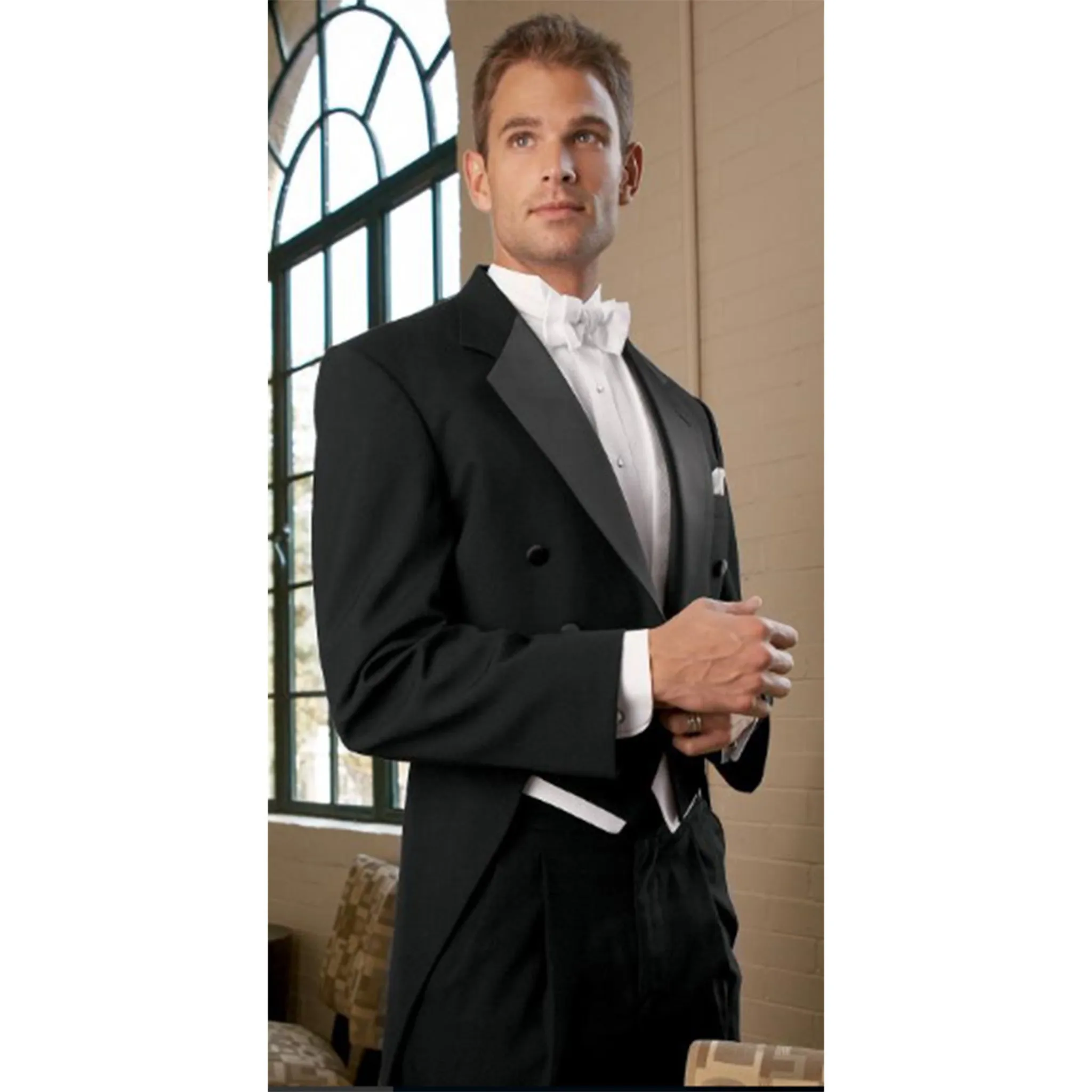 Black Full Dress Tails Tuxedo