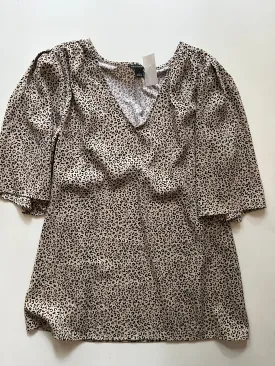 Blouse Short Sleeve By Ann Taylor In Animal Print, Size: S