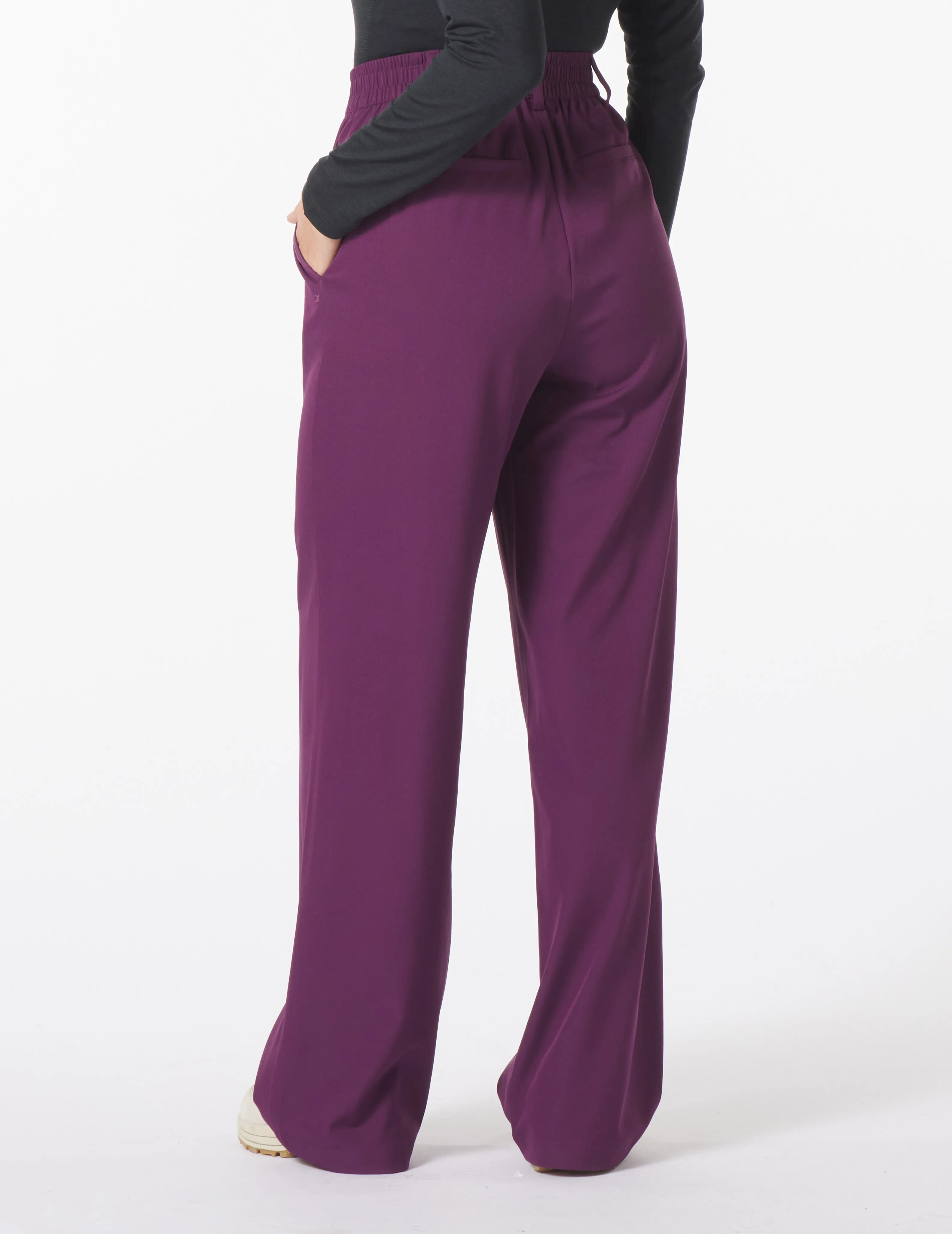 Brooklyn Trouser: Mulberry