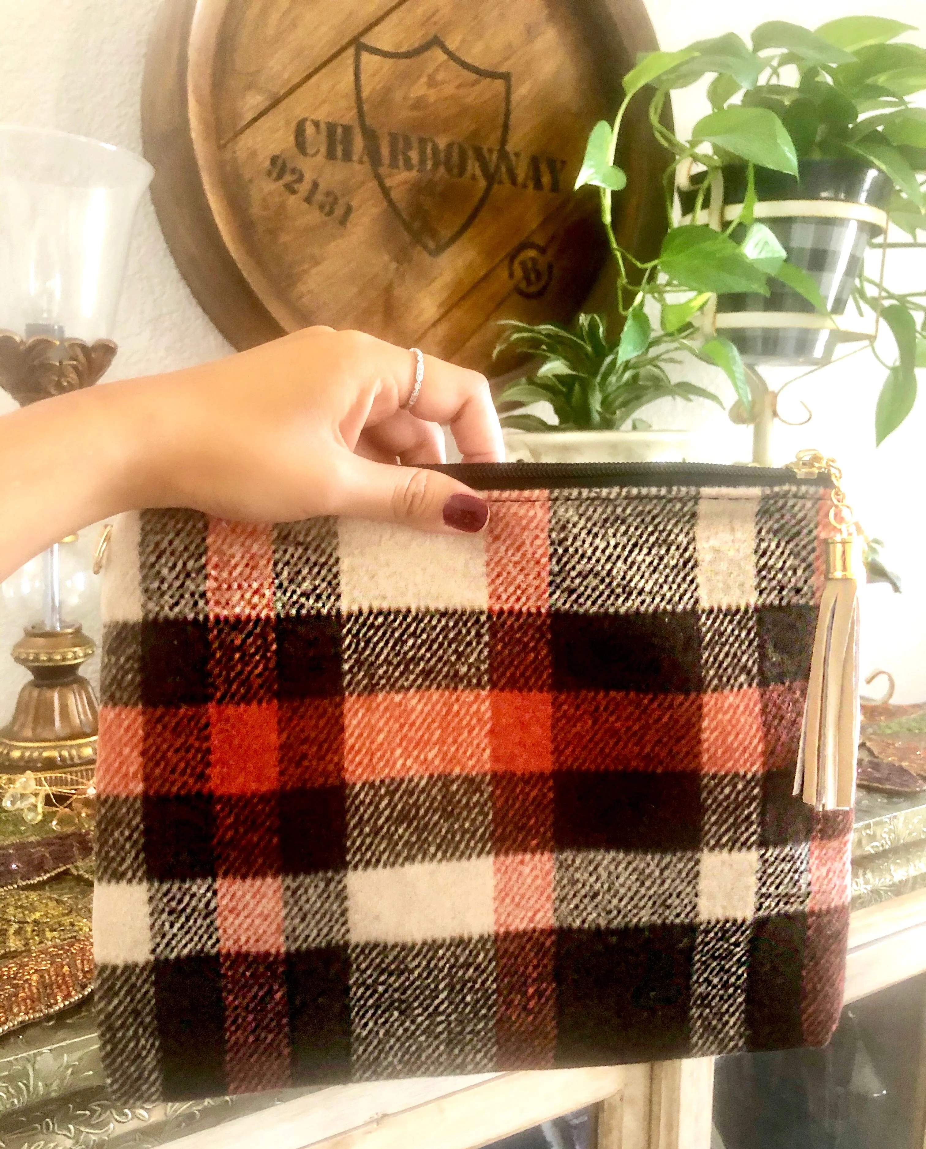 Brownie Autumn Vibes Plaid Bag