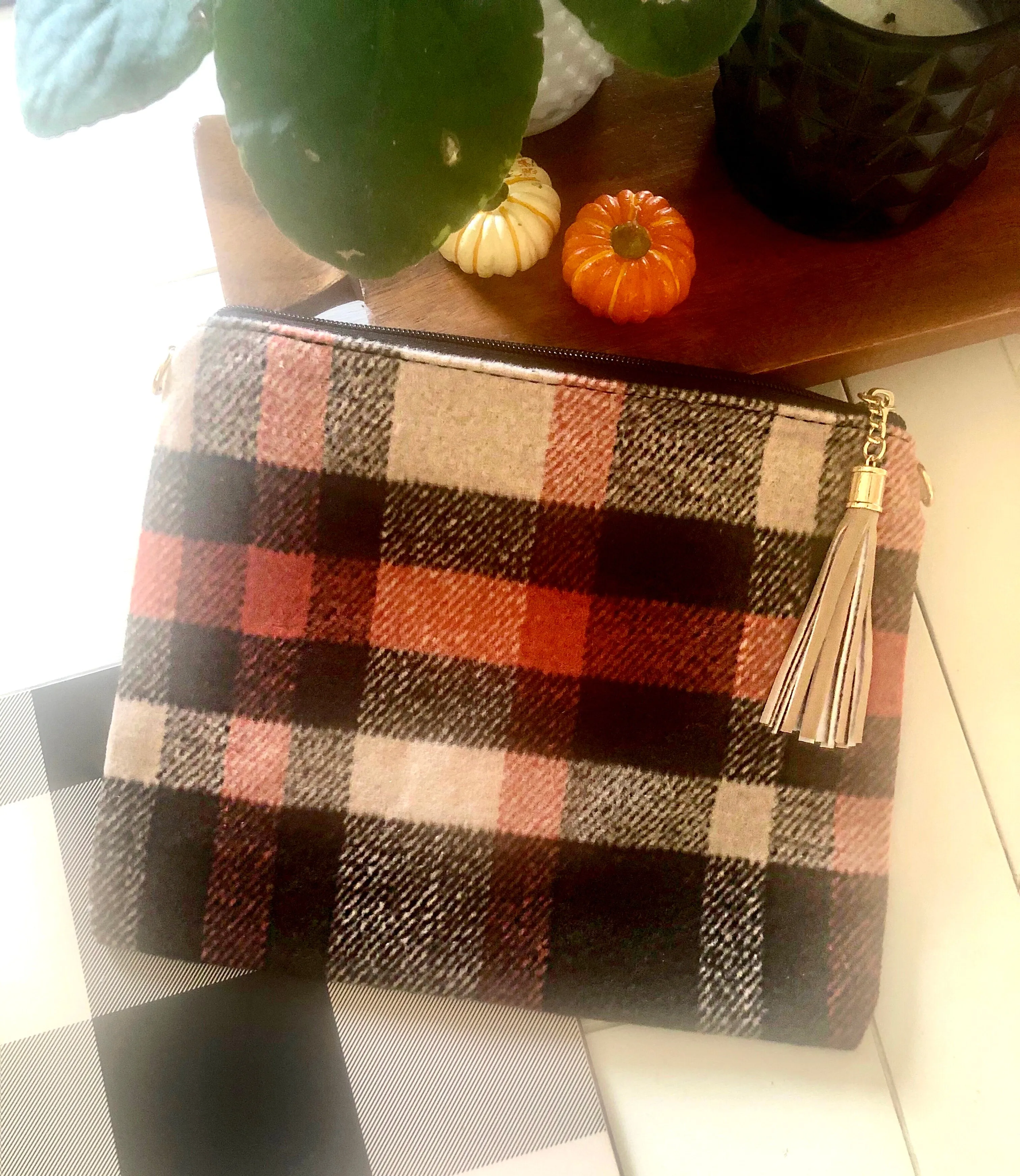 Brownie Autumn Vibes Plaid Bag