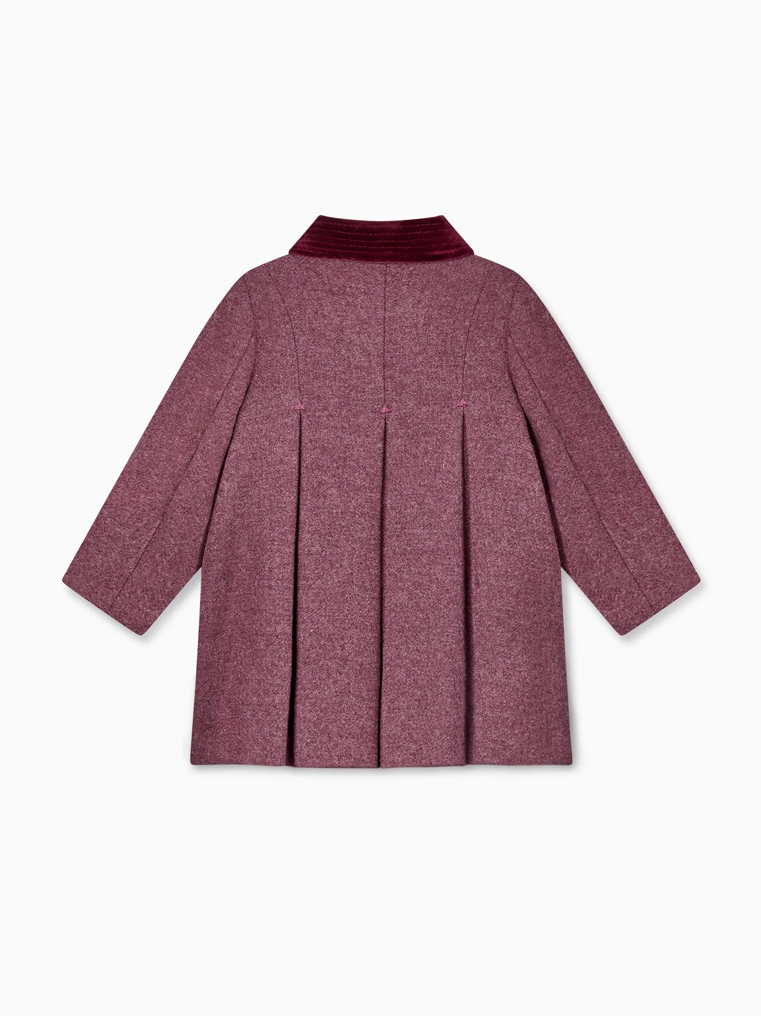 Burgundy Anisa Girl Wool Coat