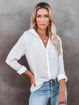 Button Down Long Sleeve Tee