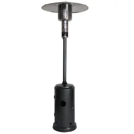 Capri Black Patio Heater with Wheels