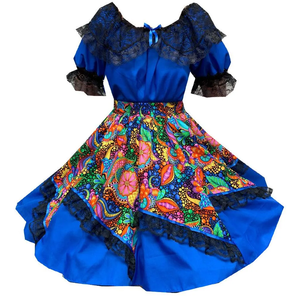 Colorful Carnival Square Dance Outfit