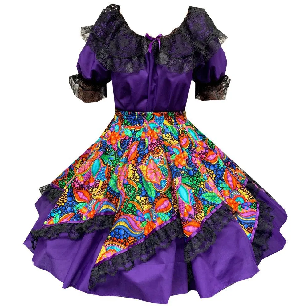 Colorful Carnival Square Dance Outfit