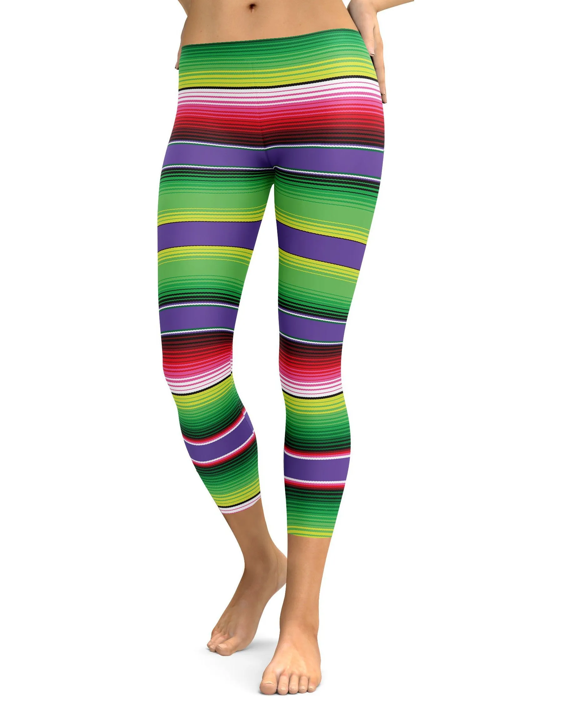 Colorful Mexican Serape Capris