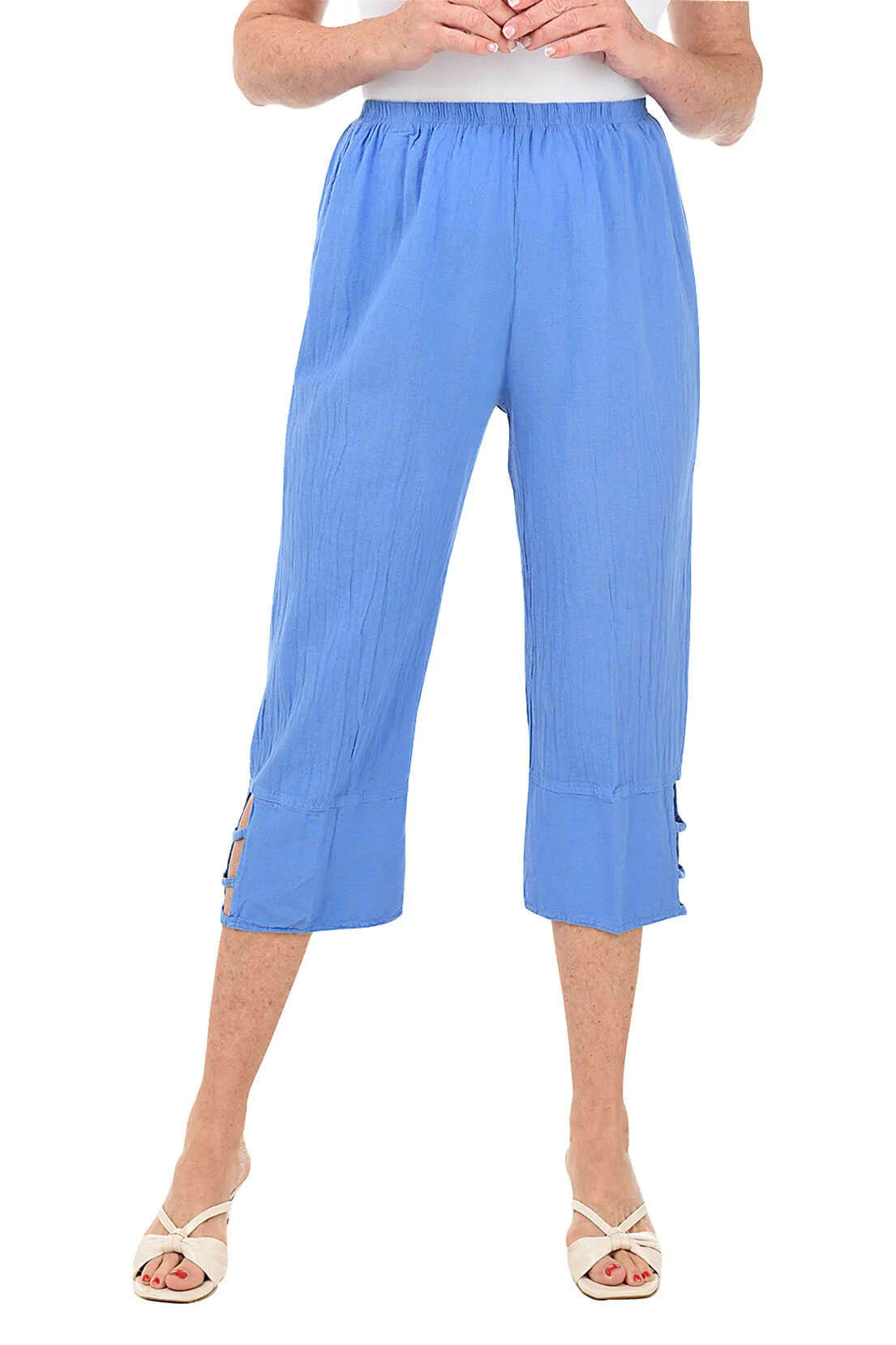 Crinkle Cabana Capri Pant