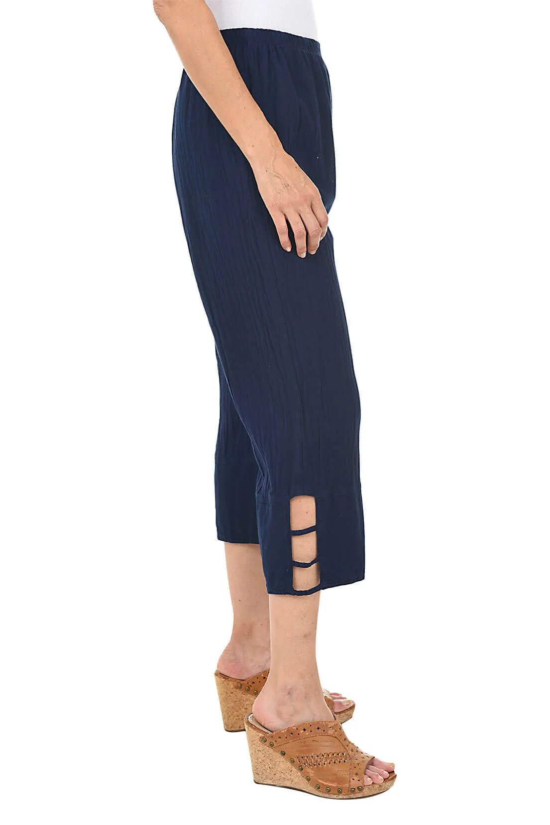 Crinkle Cabana Capri Pant