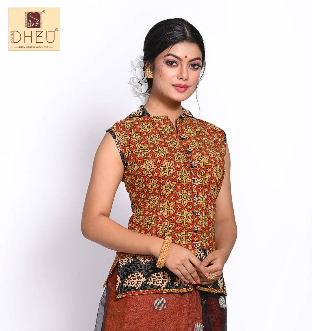 Dheu Exclusive-Long Cut Readymade Blouse