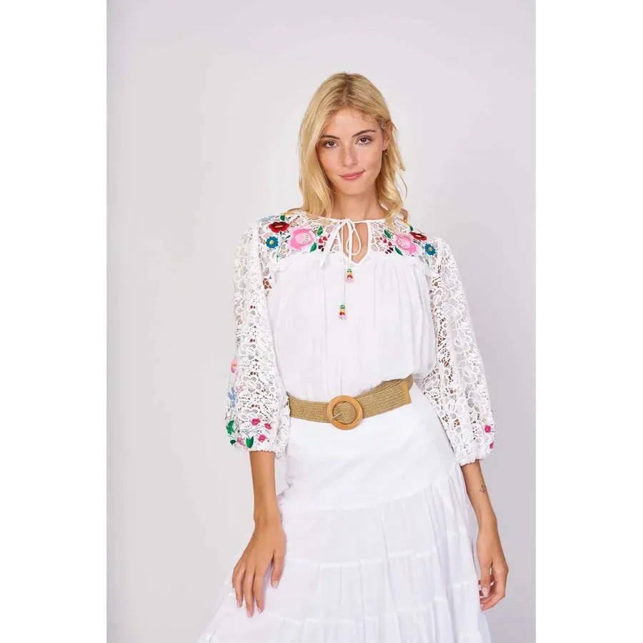 Eliette Embroidered Top