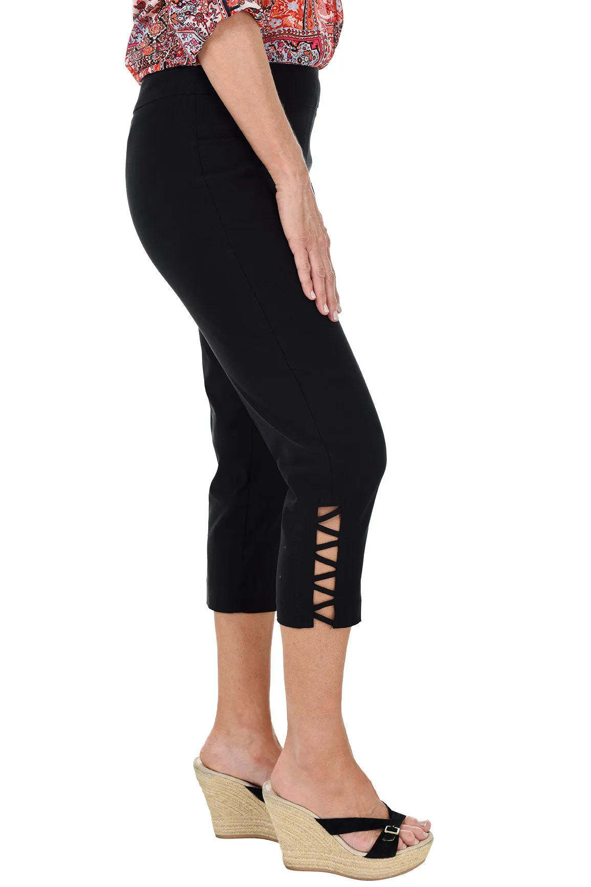 Essentials Color Lattice Crop Pant