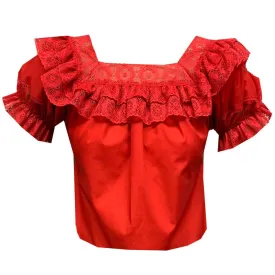 Fiesta Laced Square Neck Blouse