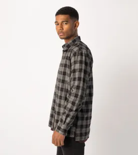 Flannel LS Shirt Black/Grey Marle - Sale