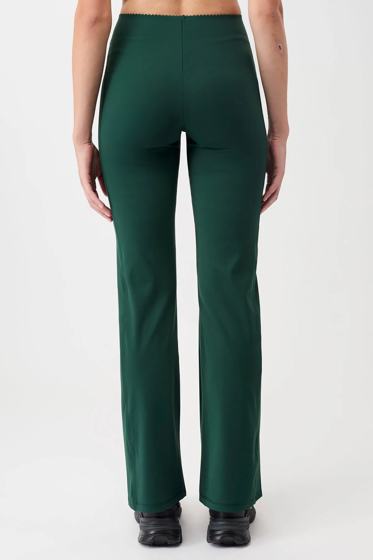 Flared Workout Pants (Seaweed)