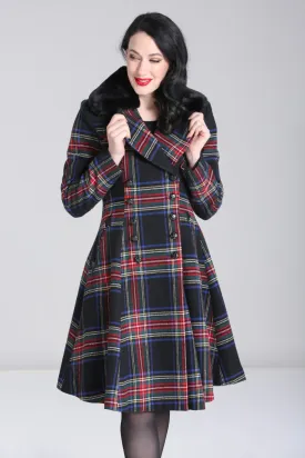 Forester Plaid Coat by Hell Bunny