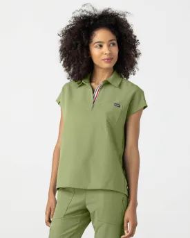 FYSEL® Capri‎ ‎ Collared Scrub Top