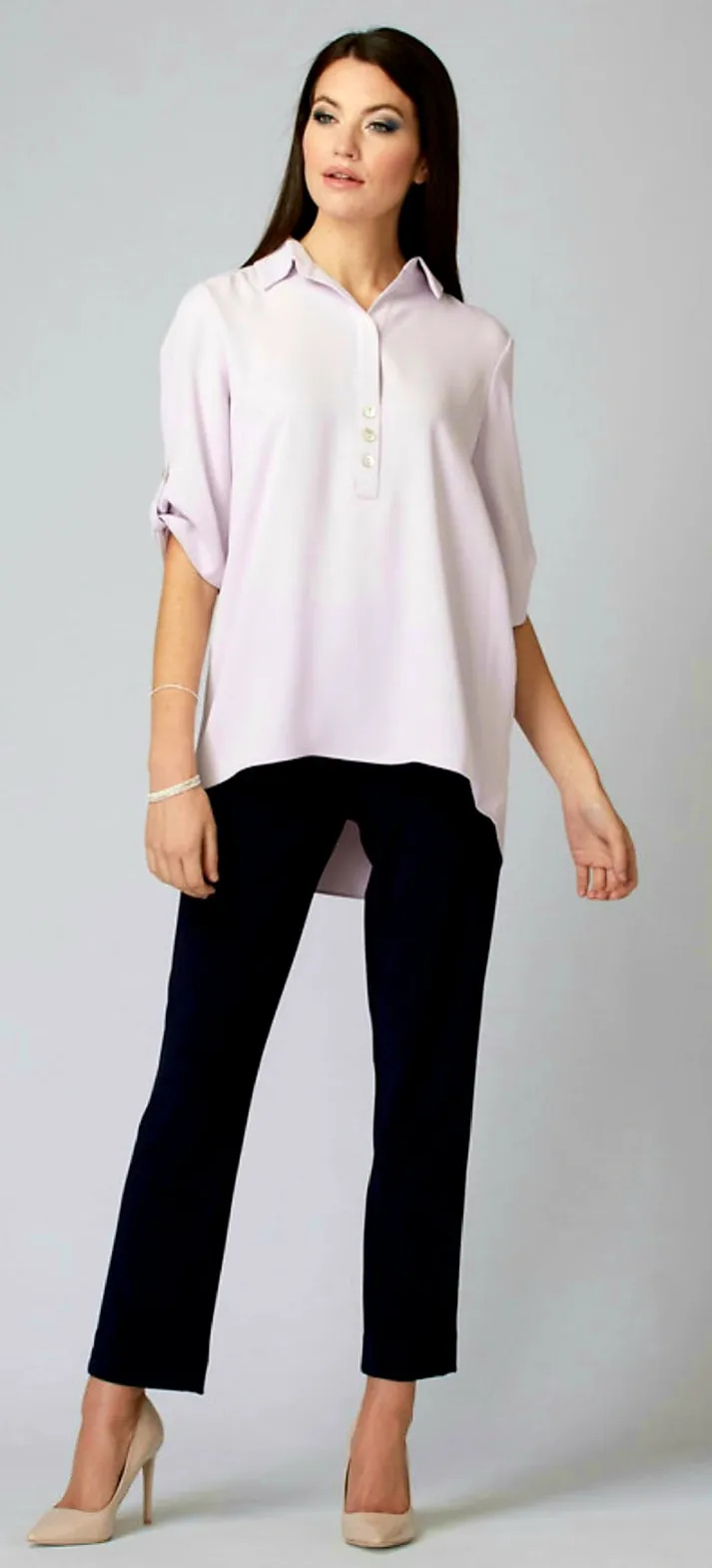 Joseph Ribkoff V Neck 3/4 Sleeves Blouse