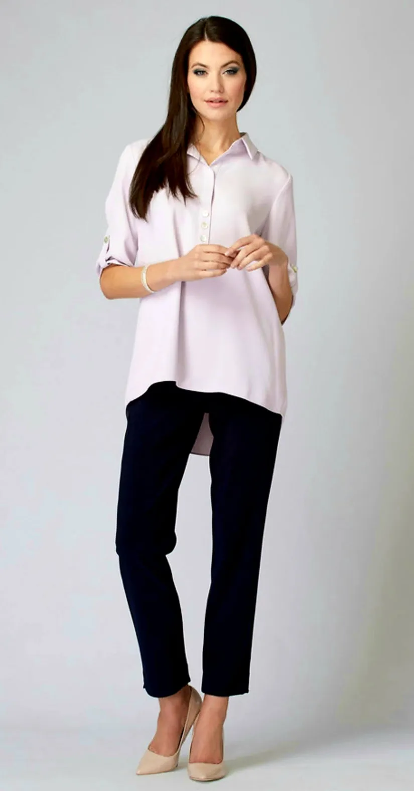 Joseph Ribkoff V Neck 3/4 Sleeves Blouse