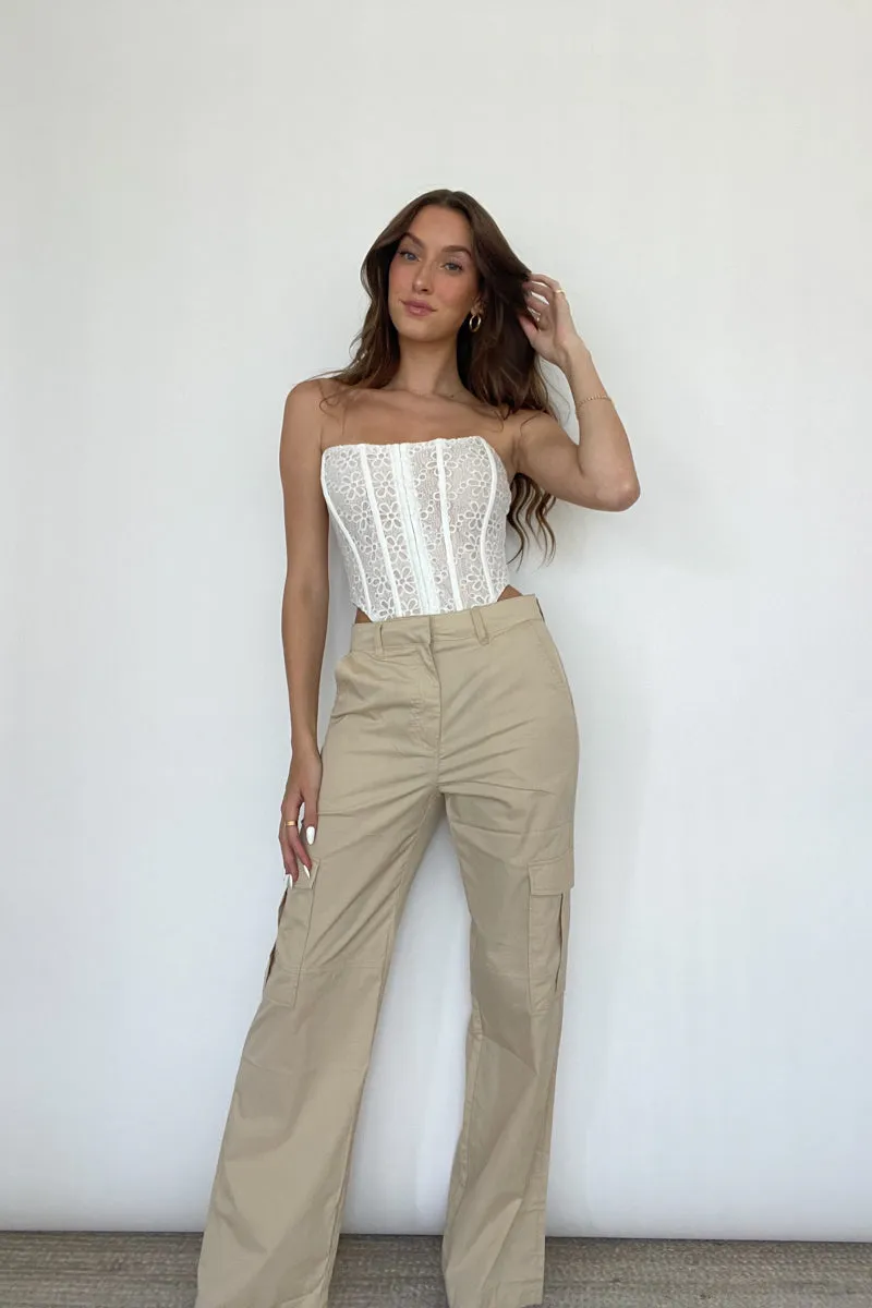 Keely Wide Leg Cargo Pants