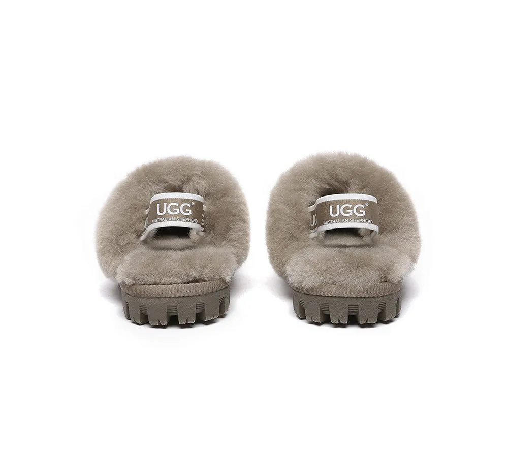 Kids Sheepskin Wool Slingback Slippers Suzie