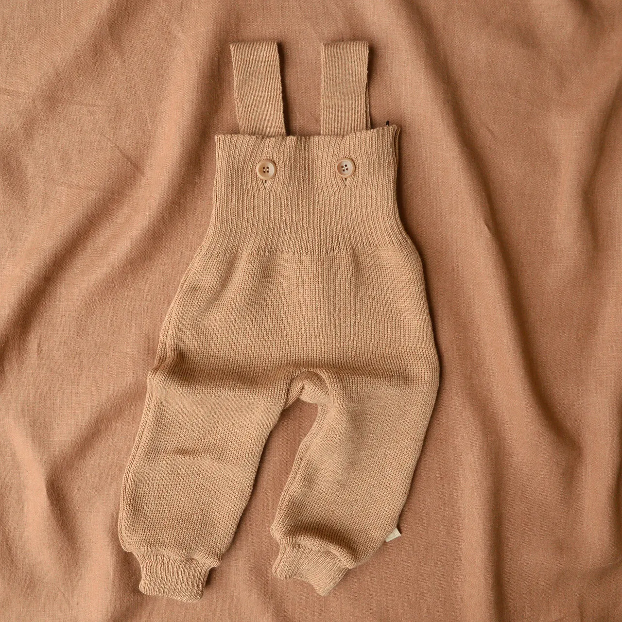 Knitted Dungarees in Organic Merino Wool (3m-3y)