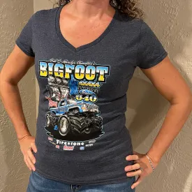 Ladies BIGFOOT #1 V-Neck T-Shirt