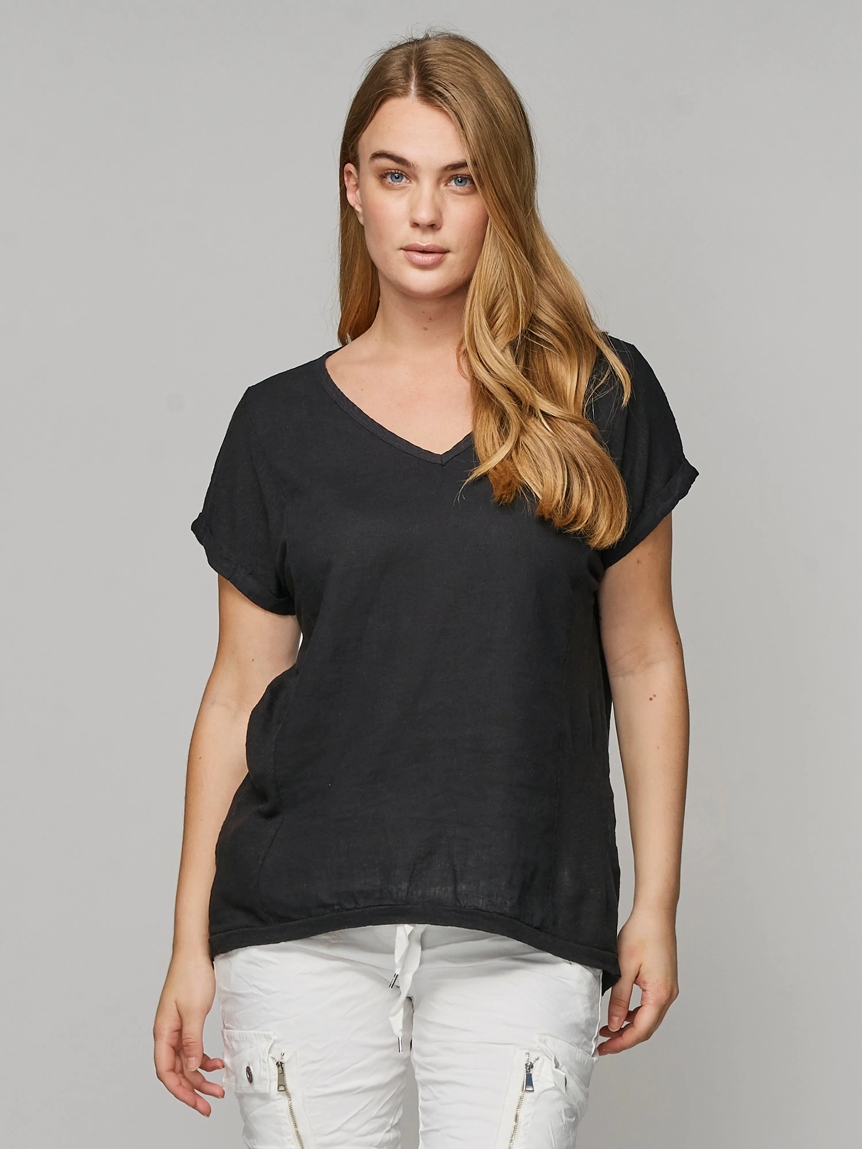 LUISA blouse - Solid black