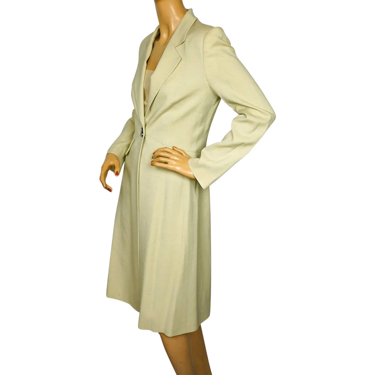 Pamella Roland Spring Coat Light Green Ladies Size S M