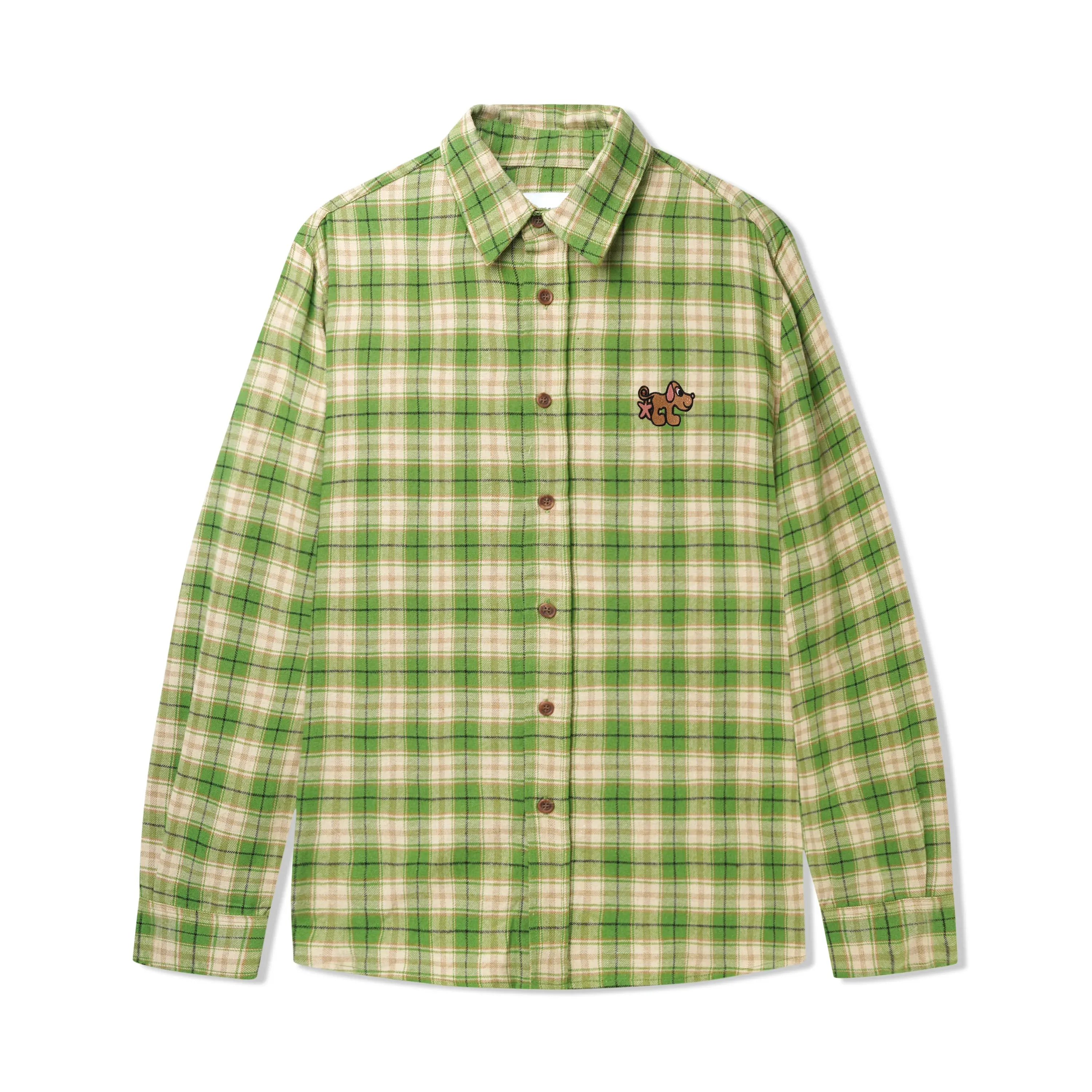 Pooch Flannel Shirt, Fern