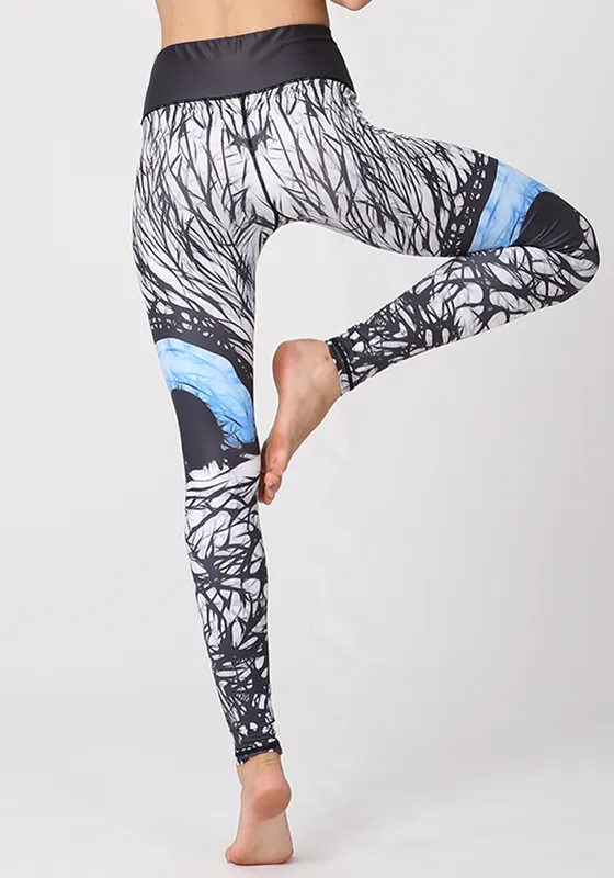 Printed High Waist Yoga Pants