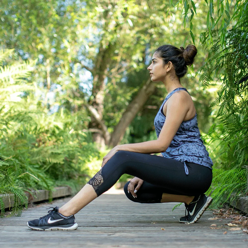 Printed Om Bungee Tank Top