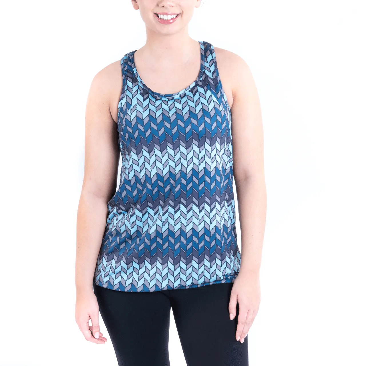 Printed Om Bungee Tank Top