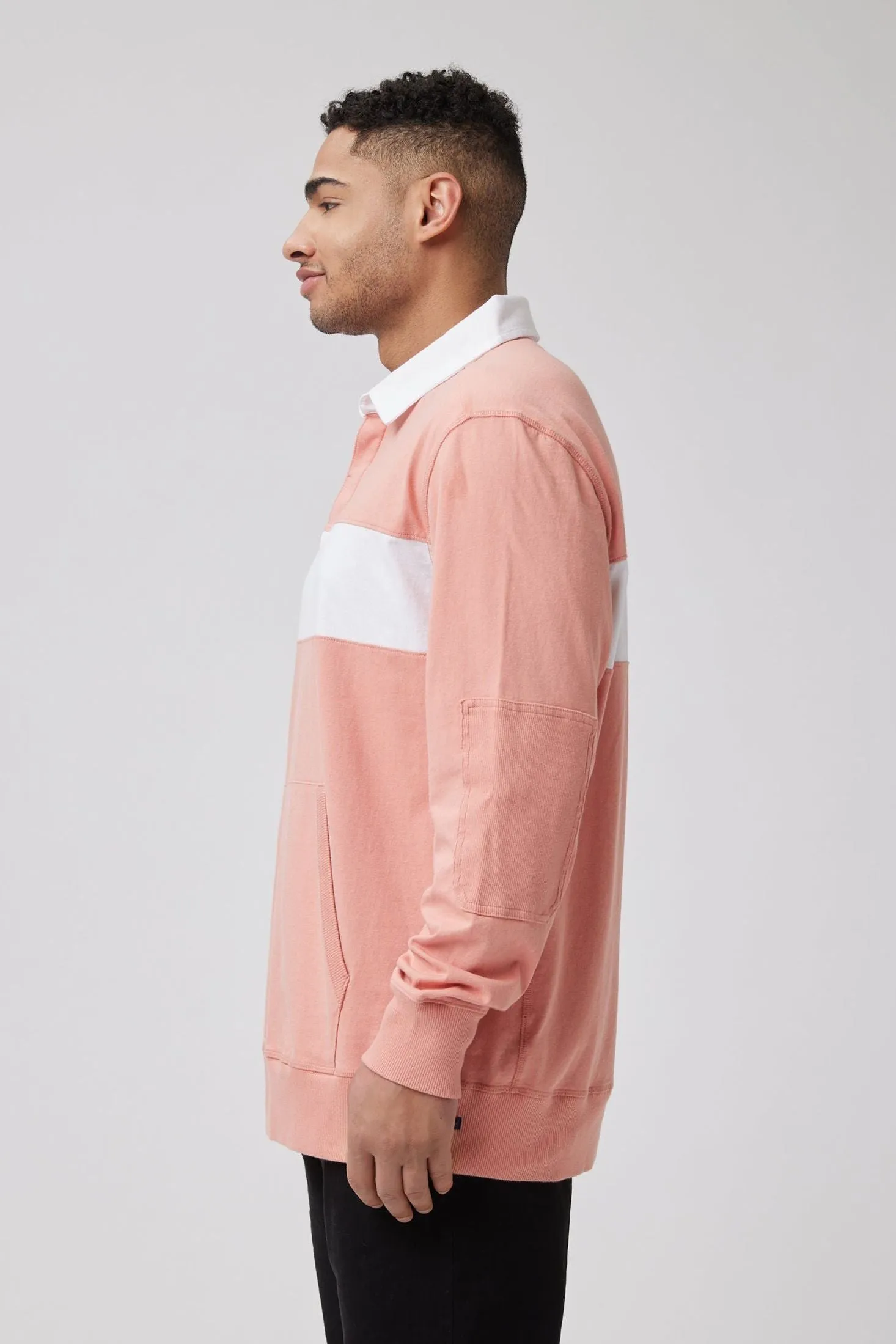 Rugby Striped Shirt | Textured Cotton Jersey